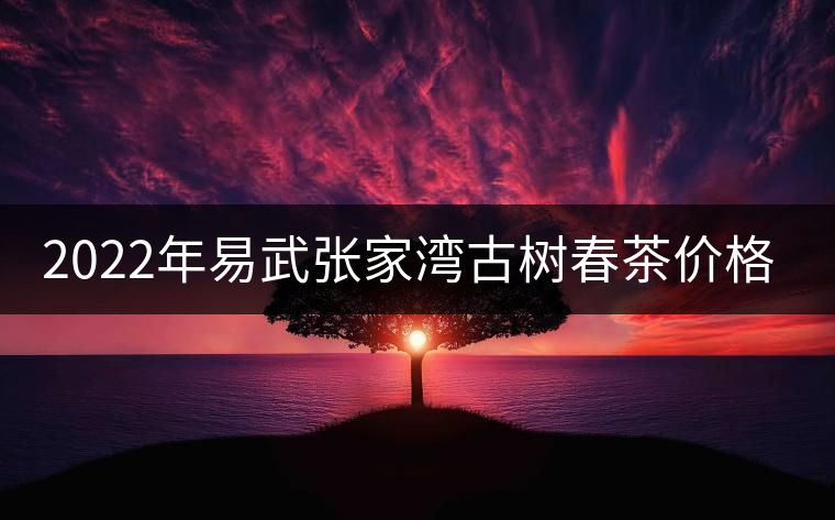 2022年易武張家灣古樹春茶價格？