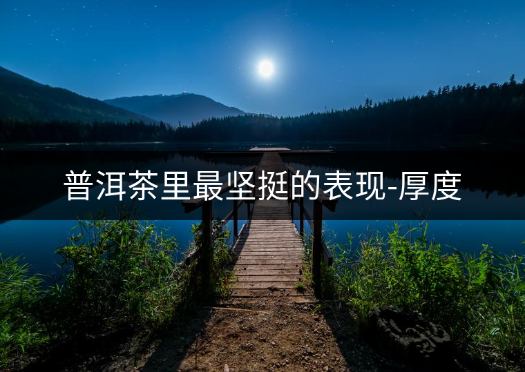 普洱茶里最堅挺的表現(xiàn)-厚度