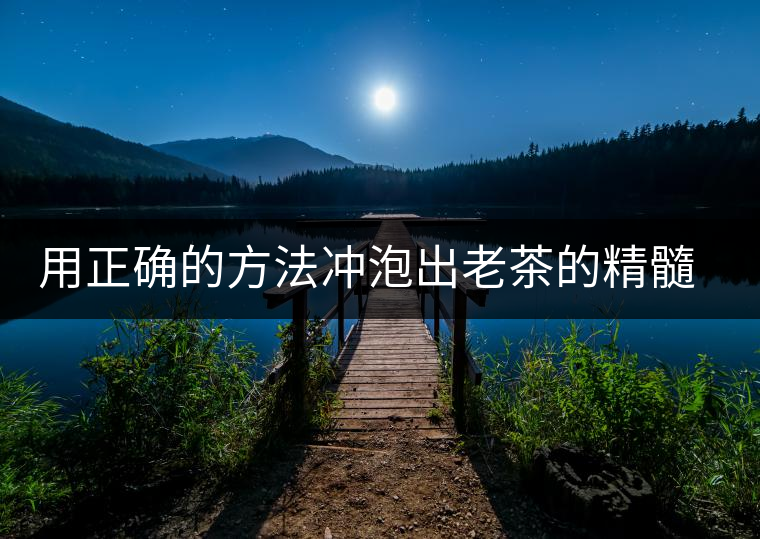 用正確的方法沖泡出老茶的精髓；評看普洱茶葉底也是一門手藝！