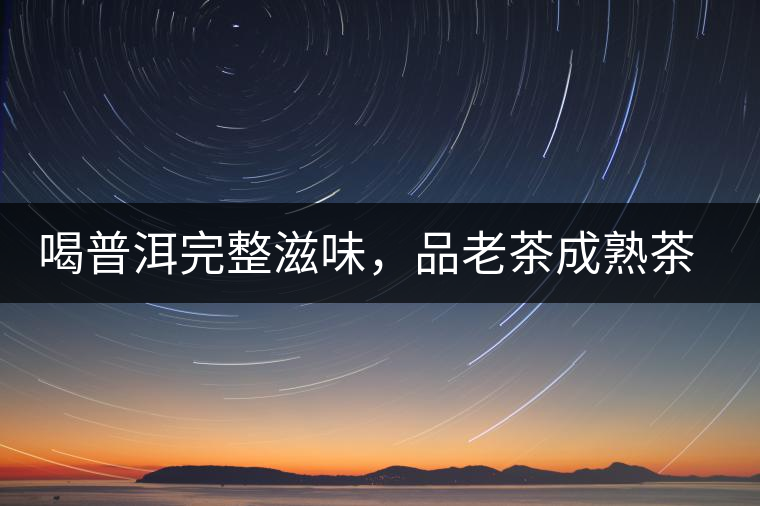喝普洱完整滋味，品老茶成熟茶湯