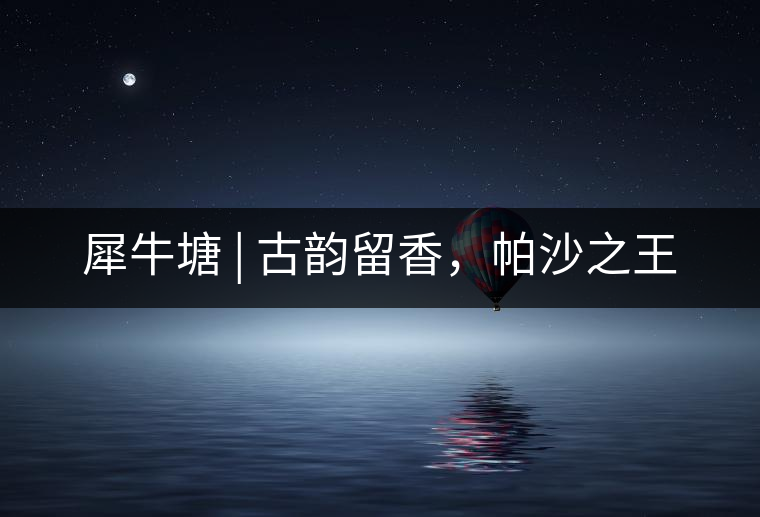 犀牛塘 | 古韻留香，帕沙之王