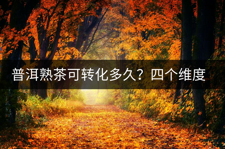 普洱熟茶可轉(zhuǎn)化多久？四個維度、四個時間段，演繹熟普
