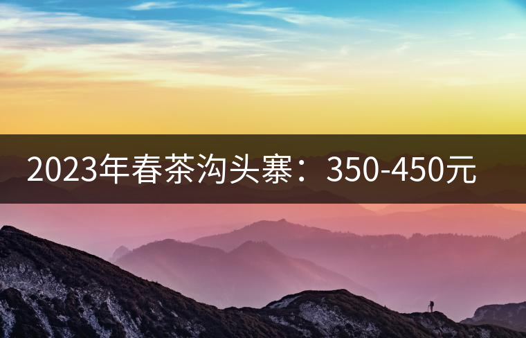 2023年春茶溝頭寨：350-450元／公斤
