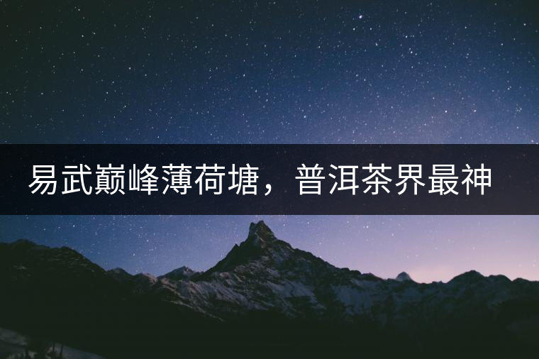 易武巔峰薄荷塘，普洱茶界最神奇最瘋狂的存在