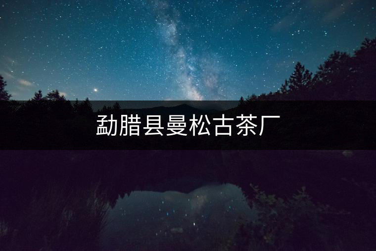 勐臘縣曼松古茶廠(chǎng)