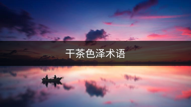 干茶色澤術語