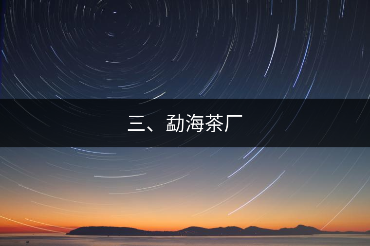 三、勐海茶廠