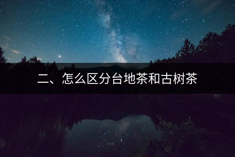 二、怎么區(qū)分臺(tái)地茶和古樹茶