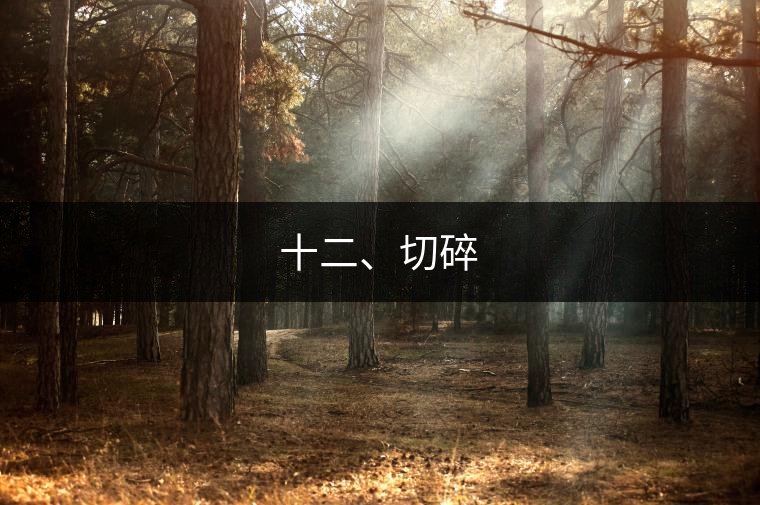 十二、切碎
