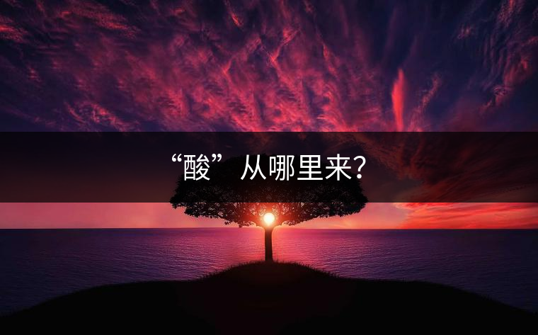 “酸”從哪里來？