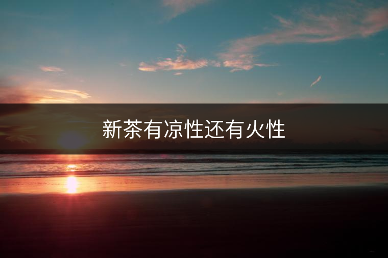 新茶有涼性還有火性