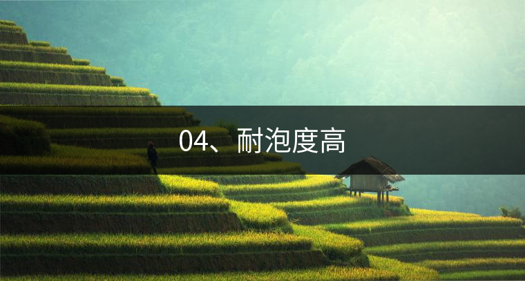 04、耐泡度高