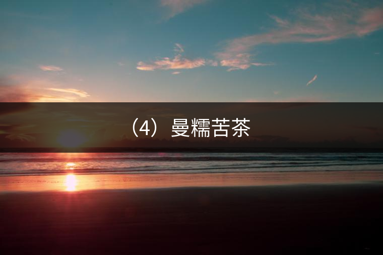 (4)曼糯苦茶 (4)曼糯苦茶