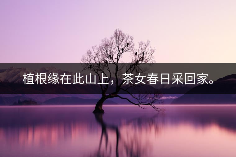 良種育高產(chǎn)，園林繞山中。