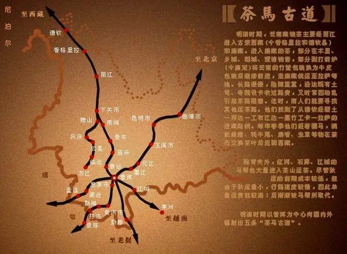 歷史悠久的茶馬古道